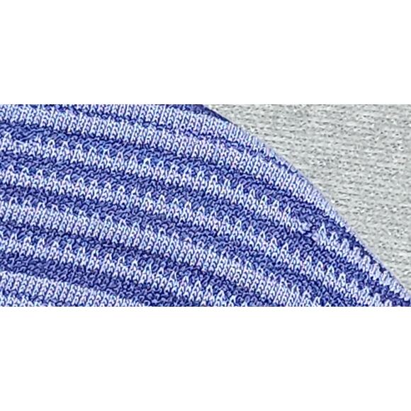 Tommy Bahama Mens L Blue Polo Shirt Short Sleeve Shirt Striped Textured Modal - Picture 11 of 12